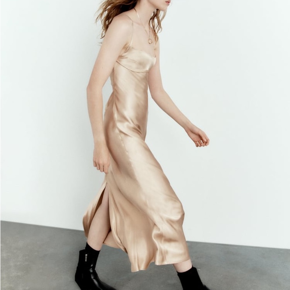Satin Cut Out Dress